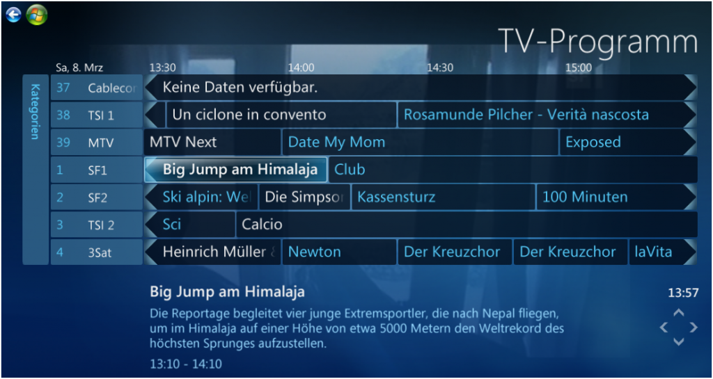EPG (Electronic Program Guide)